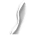 Satisfyer Cosmic Crest 2 - stalowy dildo falowany - srebrny