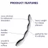 Satisfyer Cosmic Crest 2 - stalowy dildo falowany - srebrny