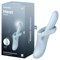   Satisfyer Heat Flex 4 - wibrator z nagrzewającym się ramieniem łechtaczkowym (niebieski)