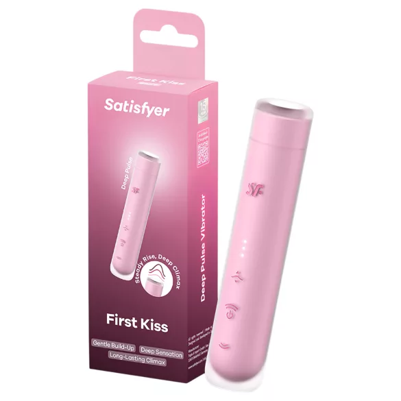 Satisfyer First Kiss - stymulator łechtaczki z falami powietrza (różowy)