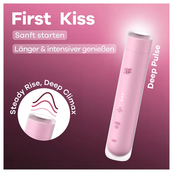 Satisfyer First Kiss - stymulator łechtaczki z falami powietrza (różowy)