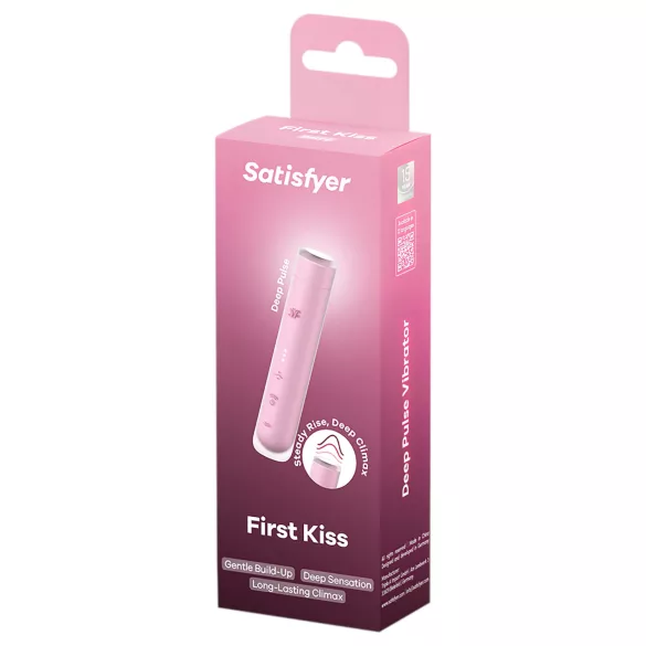 Satisfyer First Kiss - stymulator łechtaczki z falami powietrza (różowy)