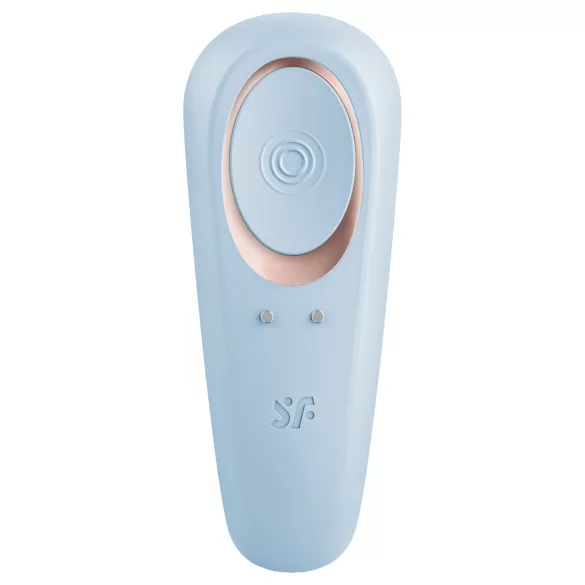 Satisfyer Double Classic - wibrator dla par (niebieski)