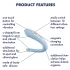 Satisfyer Double Classic - wibrator dla par (niebieski)