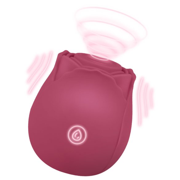 EIS Blush&Bloom - stymulator łechtaczki z funkcją ssania i wibracji - czerwony