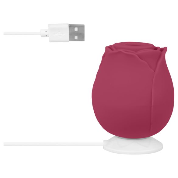 EIS Blush&Bloom - stymulator łechtaczki z funkcją ssania i wibracji - czerwony