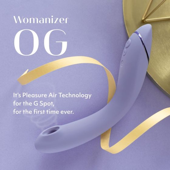 Womanizer OG - wodoodporny wibrator 2w1 z falą powietrzną do punktu G (fioletowy)