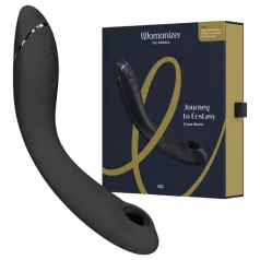   Womanizer OG - wibrator 2w1 z pulsacją powietrza - akumulatorowy - czarny