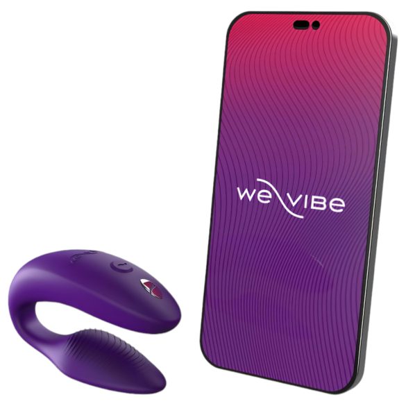 We-Vibe Sync - wibrator dla par - sterowanie aplikacją - akumulator - fioletowy