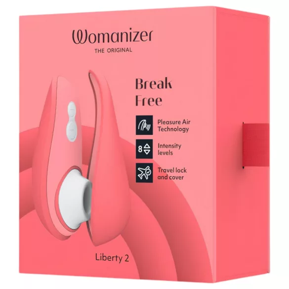 Womanizer Liberty 2 - stymulator łechtaczki na fale powietrzne - różowy