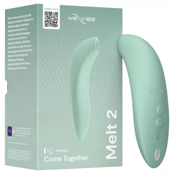 We-Vibe Melt 2 - bezprzewodowy stymulator łechtaczki falami powietrza sterowany aplikacją (turkusowy)