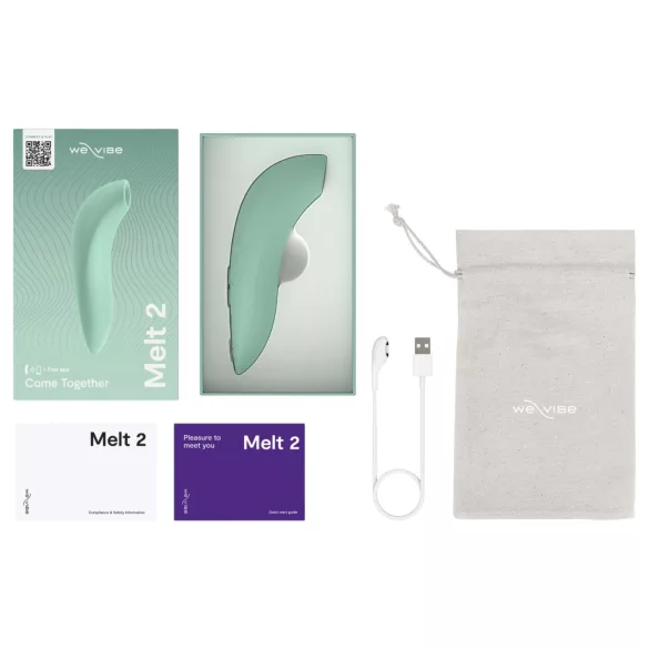 We-Vibe Melt 2 - bezprzewodowy stymulator łechtaczki falami powietrza sterowany aplikacją (turkusowy)