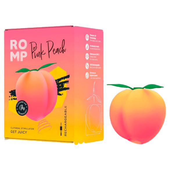 Romp Pink Peach - wibrator falami powietrza - silikon różowy