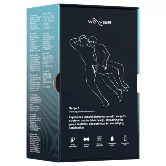 We-Vibe Verge 2 - Pierścień wibrujący na penisa sterowany aplikacją dla mężczyzn (czarny)
