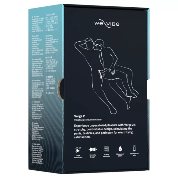 We-Vibe Verge 2 - Pierścień wibrujący na penisa sterowany aplikacją dla mężczyzn (czarny)