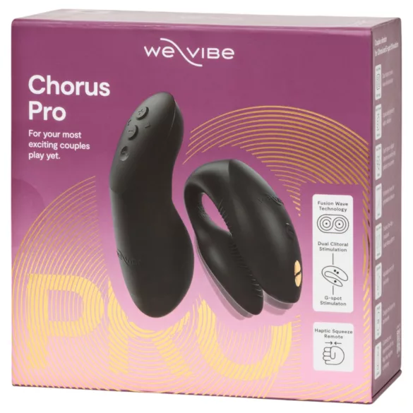 We-Vibe Chorus Pro - inteligentny, zdalnie sterowany wibrator dla par (czarny)