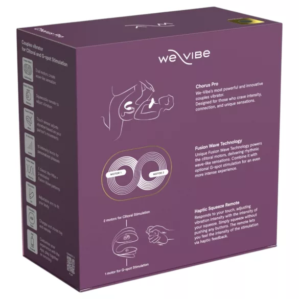 We-Vibe Chorus Pro - wibrator dla par sterowany aplikacją i pilotem (czarny)