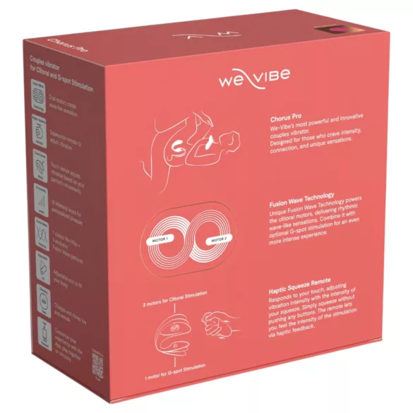 We-Vibe Chorus Pro - wibrator dla par sterowany aplikacją i pilotem (różowy)