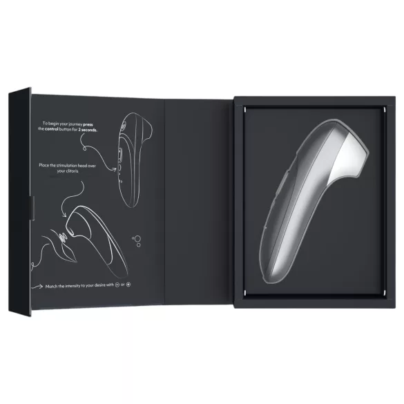Womanizer Pro - stymulator łechtaczki falami powietrza (szary)