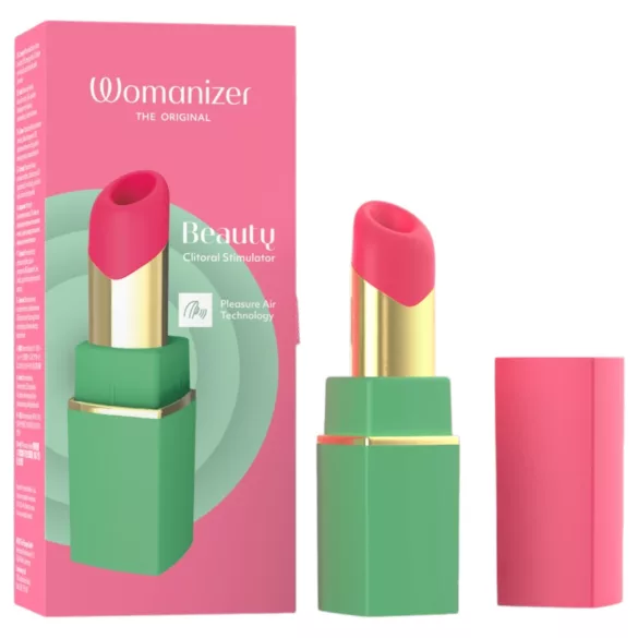 Womanizer Beauty - stymulator łechtaczki z falami powietrznymi w kształcie szminki (zielony)