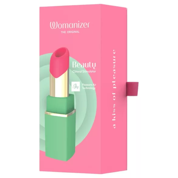 Womanizer Beauty - stymulator łechtaczki z falami powietrznymi w kształcie szminki (zielony)