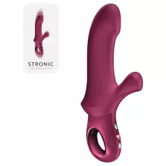   Fun Factory Bi Stronic Curve - pulsator z uchwytem łechtaczkowym (czerwony)