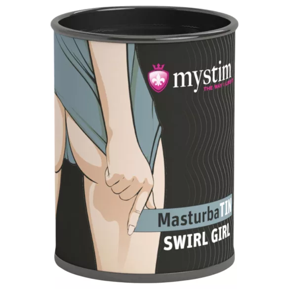Mystim - masturbator dla mężczyzn - żebrowany - biały