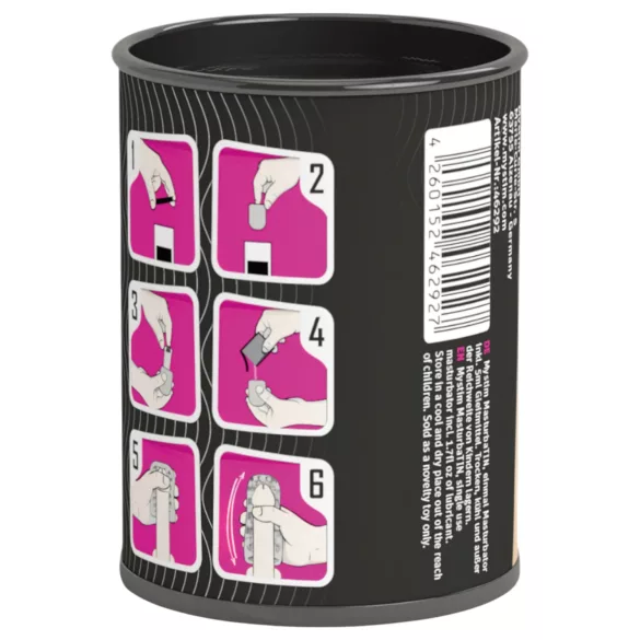 Mystim - masturbator dla mężczyzn - żebrowany - biały