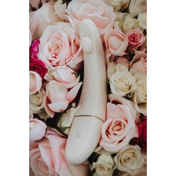 OhMyG - ładowany, pulsujący wibrator punktu G (biały)