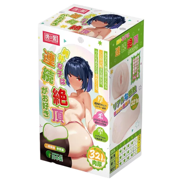 TAMASHII Continuous Orgasm - anime sztuczna pochwa masturbator (naturalny)