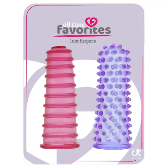 All time Favorites - zestaw nakładek na palce 2 szt. (róż-fiolet)