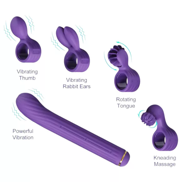 Magic Stick S1 - wibrator wielofunkcyjny - fioletowy