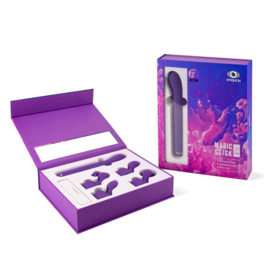 Magic Stick - wibrator z wymienną różdżką (fioletowy)