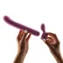 Magic Stick - wibrator z wymiennymi nakładkami (różowy)