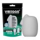 VIBEGGS Ribs Delight - wibrujące jajko masturbator (biały)
