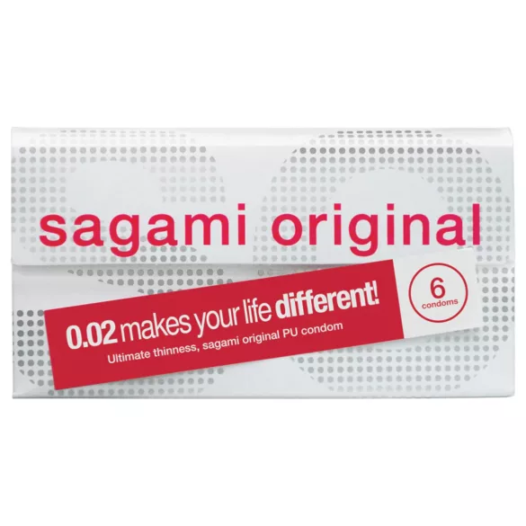 Sagami Original 0.02 - prezerwatywy - ultracienkie - 55mm (6 sztuk)