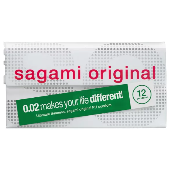 Sagami Original 0,02 - prezerwatywy - ultracienkie - 55mm - 12 sztuk