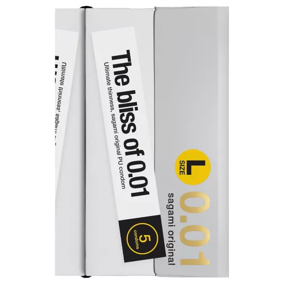 Sagami Original 0,01 L - prezerwatywy - ultracienkie - 58mm - 5 sztuk