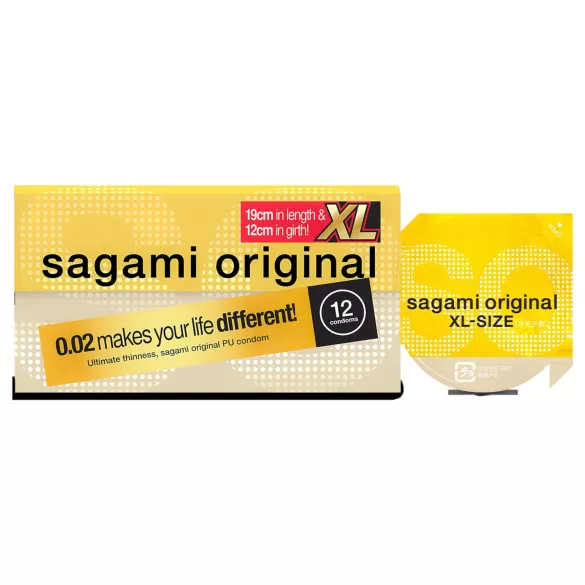 Sagami Original 0,02 XL - prezerwatywy - ultracienkie - 61mm - 12 sztuk