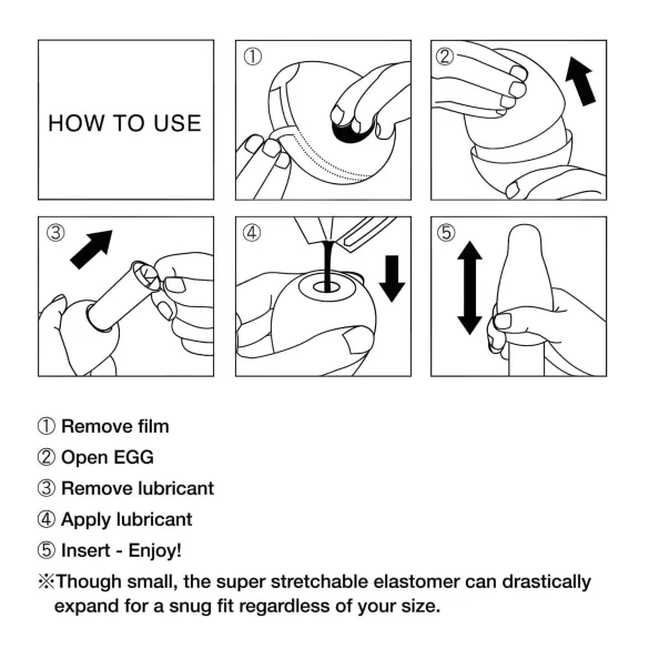 TENGA Egg Ring - masturbator jajowaty - zestaw 6 sztuk