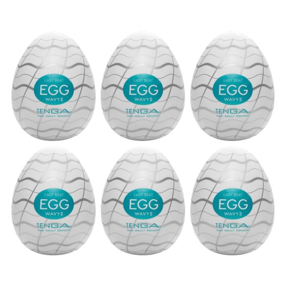 TENGA Egg Wavy II - jajko do masturbacji (6 sztuk)