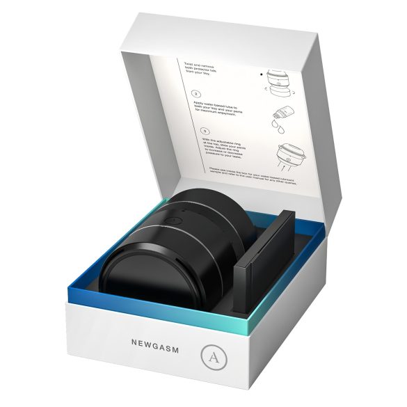 Arcwave Voy - masturbator dla mężczyzn - rotacyjny i uciskowy - czarny