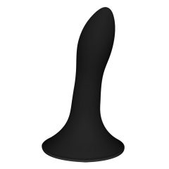   Hitsens 5 - plastyczne dildo analne z zaciskaną podstawą (czarne)