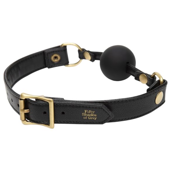 Fifty Shades of Grey - knebel do ust - regulowany - czarny