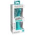Dillio Curious Five - silikonowy dildo (15cm) - turkusowy