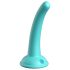 Dillio Curious Five - silikonowy dildo (15cm) - turkusowy