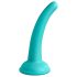 Dillio Curious Five - silikonowy dildo (15cm) - turkusowy