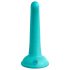 Dillio Curious Five - silikonowy dildo (15cm) - turkusowy