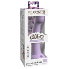   Dillio Secret Explorer - akrylowe dildo z zaciskiem (17 cm) - fioletowe