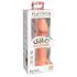 Dillio Big Hero - przyssawka silikonowy dildo (17 cm) - pomarańczowy